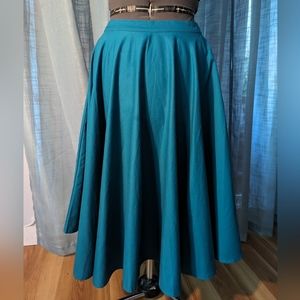 Lindy Bop Peggy Sue Full Circle Skirt in Teal